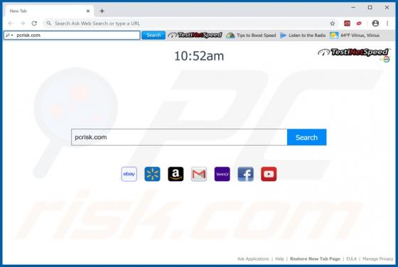 Test iNet Speed Toolbar