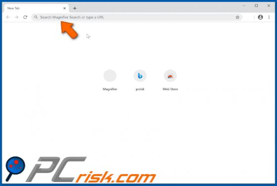 Magnifier Search Browser Hijacker
