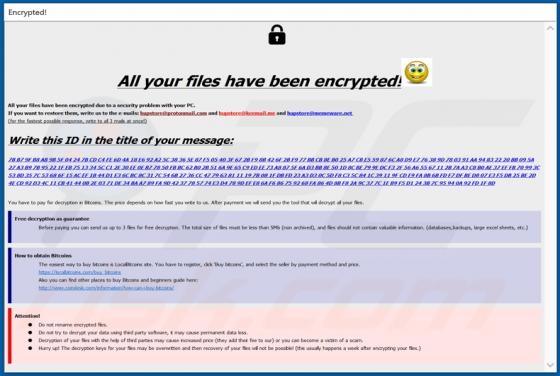 Hupstore Ransomware