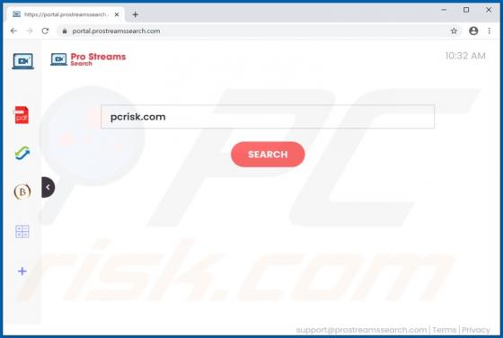ProStreamsSearch Browser Hijacker