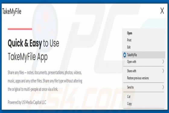 TakeMyFile Unwanted Application