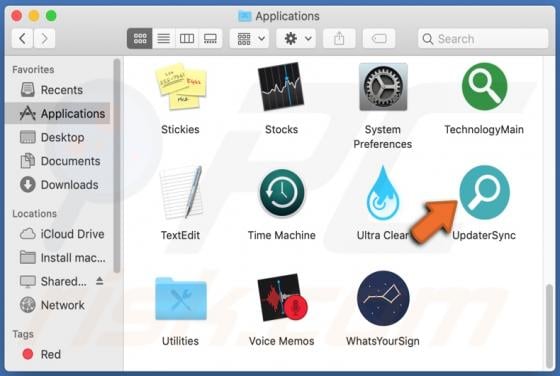 UpdaterSync Adware (Mac)