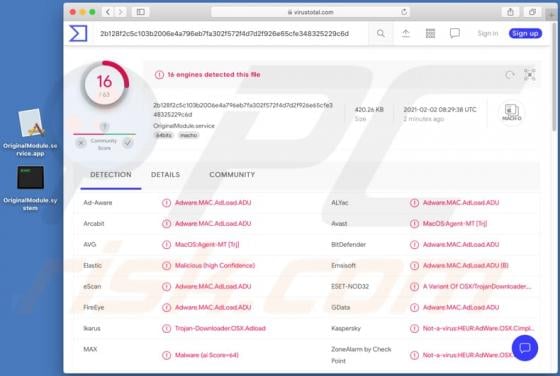OriginalModule Adware (Mac)