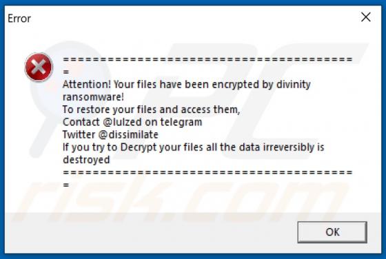 Divinity Ransomware