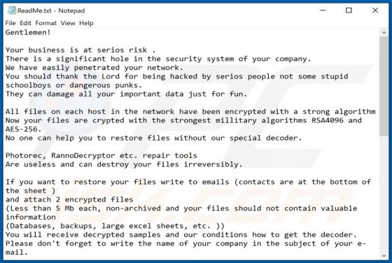 Unibovwood Ransomware