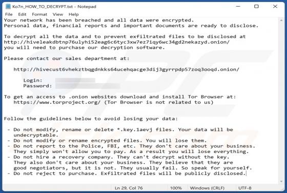 1aevj Ransomware