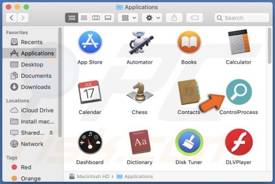 ControlProcess Adware (Mac)
