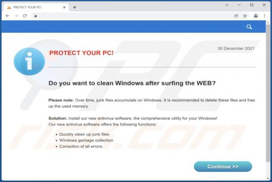 PROTECT YOUR PC! POP-UP Scam