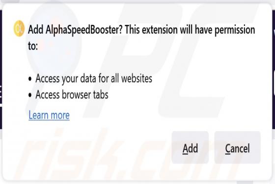 AlphaSpeedBooster Adware