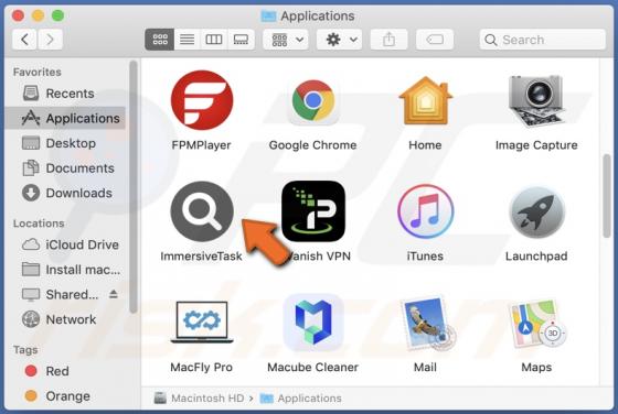 ImmersiveTask Adware (Mac)