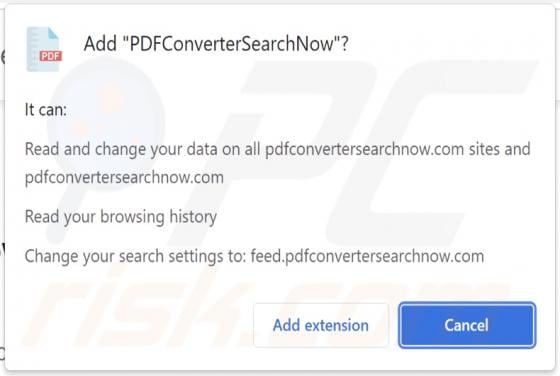 PDFConverterSearchNow Browser Hijacker