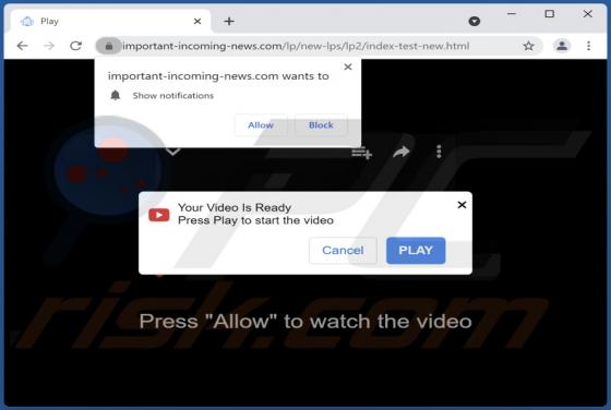 Important-incoming-news.com Ads