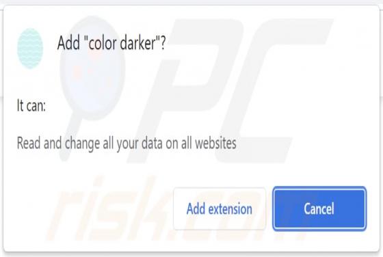 Color Darker Browser Hijacker