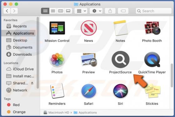 ProjectSource Adware (Mac)