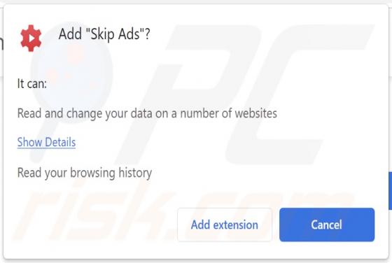 Skip Ads Adware