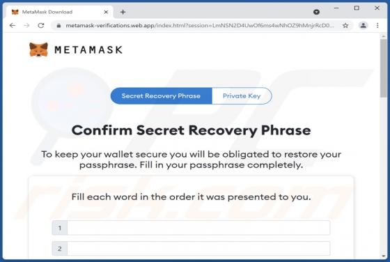 METAMASK POP-UP Scam