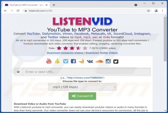 Listenvid.com Ads