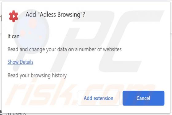 Adless Browsing Adware