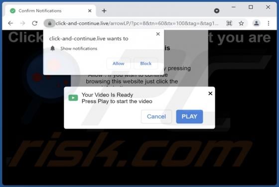 Click-and-continue.live Ads