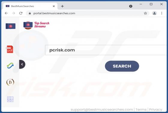 BestMusicSearches Browser Hijacker