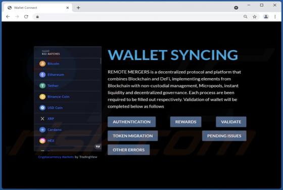WALLET SYNCING POP-UP Scam