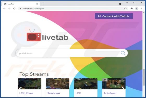 LiveTab - Live Streams In Your Browser Tab Browser Hijacker