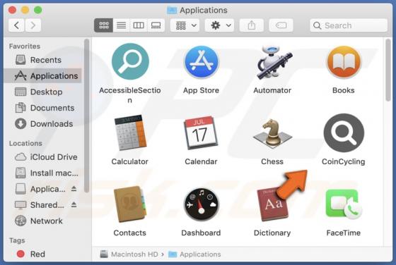 CoinCycling Adware (Mac)