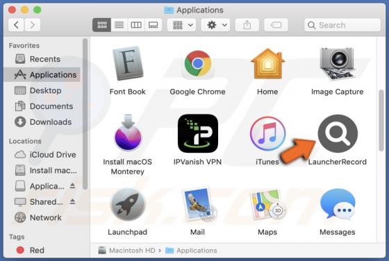 LauncherRecord Adware (Mac)