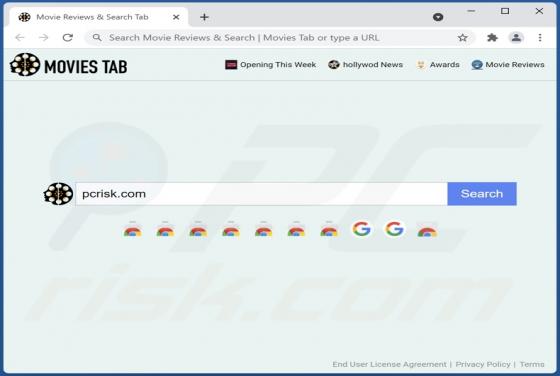 Movie Reviews & Search | Movies Tab Browser Hijacker