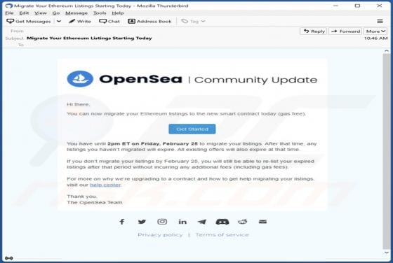 OpenSea Email Scam