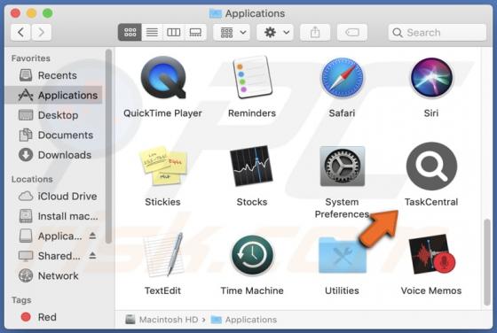 TaskCentral Adware (Mac)