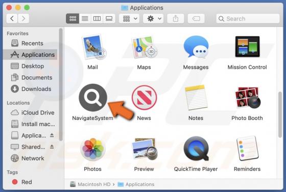 NavigateSystem Adware (Mac)