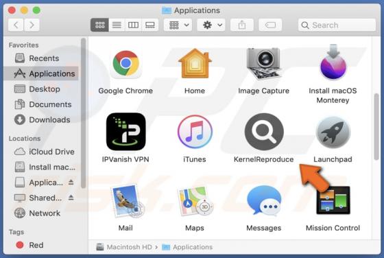 KernelReproduce Adware (Mac)