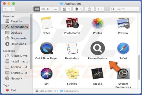 ReviewVenture Adware (Mac)