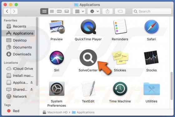 SolveCenter Adware (Mac)