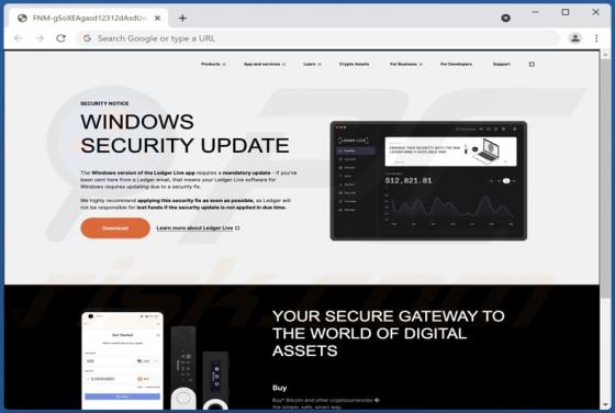 Ledger Live Update Scam