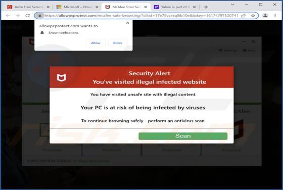 Allowpcprotect.com Ads