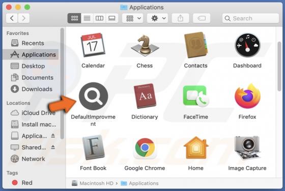 DefaultImprovment Adware (Mac)