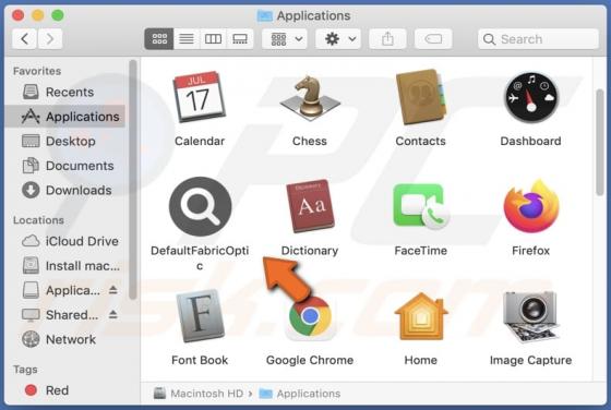 DefaultFabricOptic Adware (Mac)