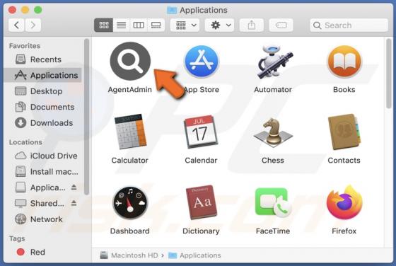 AgentAdmin Adware (Mac)