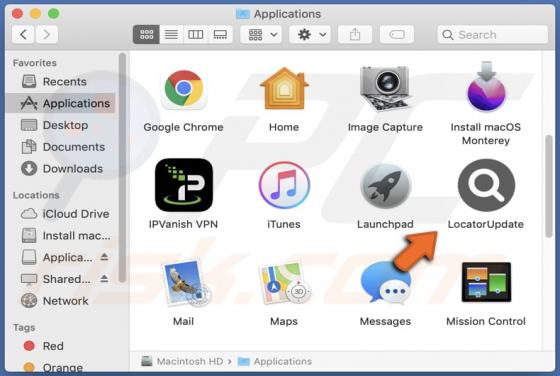 LocatorUpdate Adware (Mac)