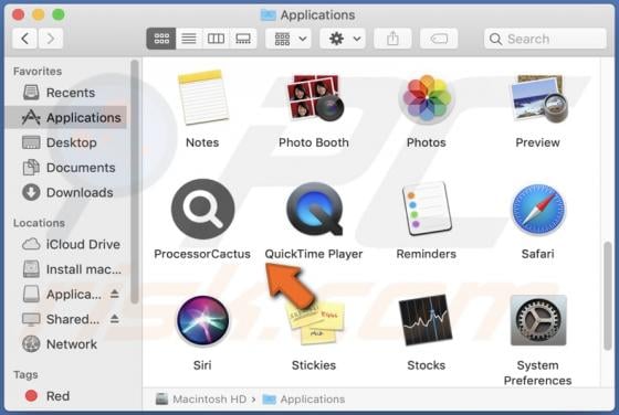 ProcessorCactus Adware (Mac)