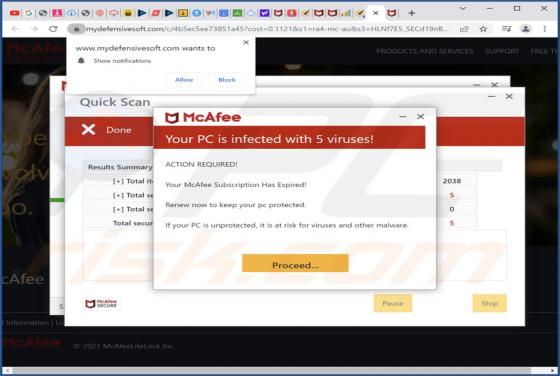 Mydefensivesoft.com Ads