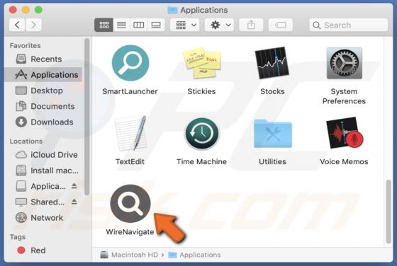 WireNavigate Adware (Mac)