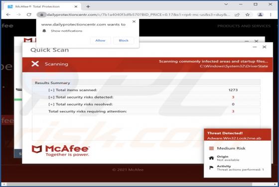 Dailyprotectioncentr.com Ads