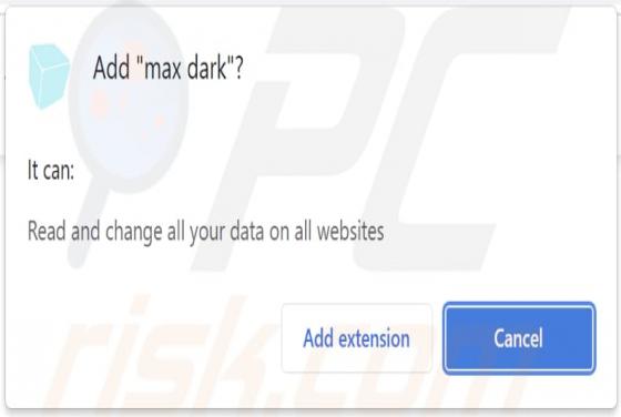 Max Dark Adware