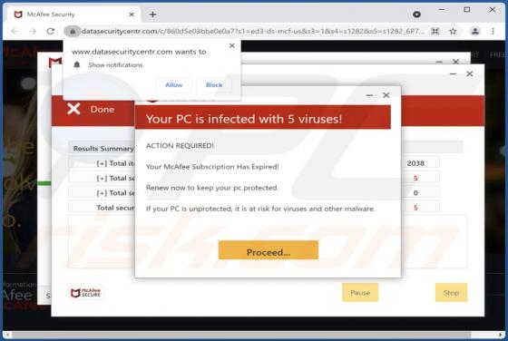 Datasecuritycentr.com Ads