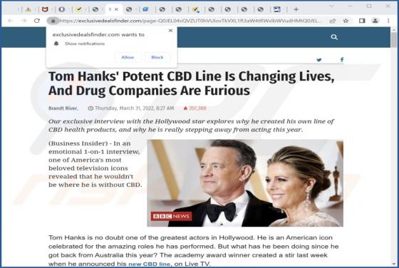 Exclusivedealsfinder.com Ads