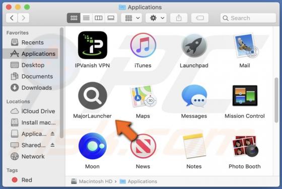 MajorLauncher Adware (Mac)