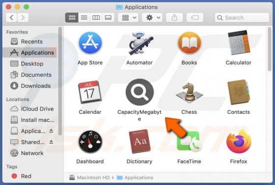 CapacityMegabyte Adware (Mac)
